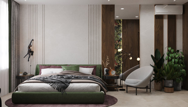 Фото из портфолио Золото монстеры – фотографии дизайна интерьеров на INMYROOM