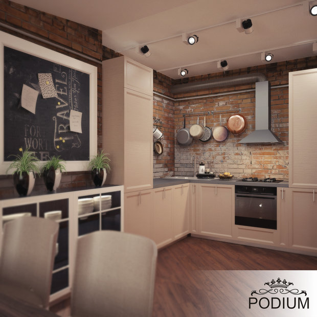 Фото из портфолио Кухня в стиле Лофт – фотографии дизайна интерьеров на INMYROOM