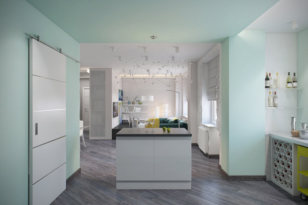 Фото из портфолио Квартира «Вдохновение», 101 кв.м. – фотографии дизайна интерьеров на INMYROOM