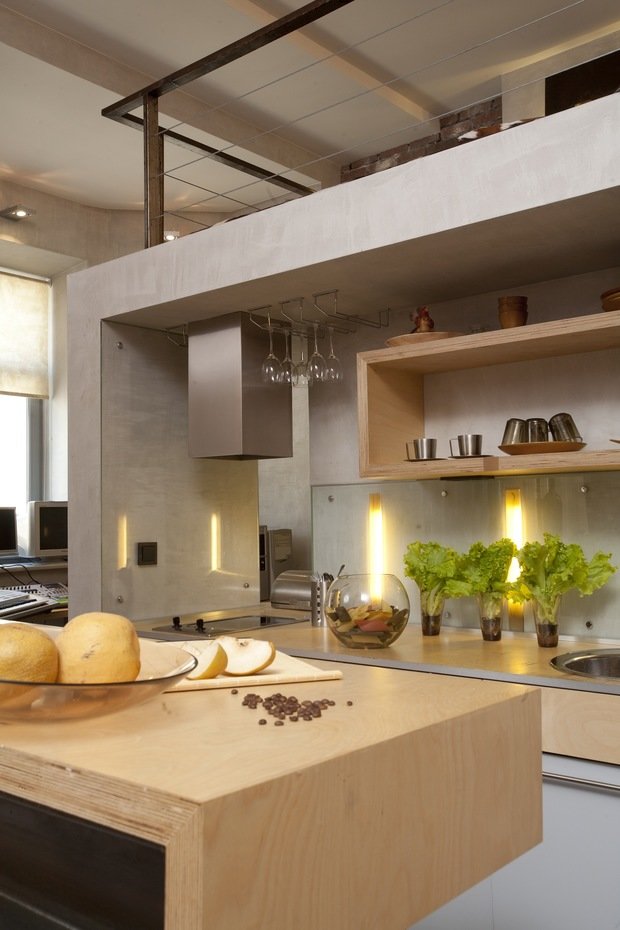 Фотография: Кухня и столовая в стиле Лофт, Квартира, Дома и квартиры – фото на INMYROOM