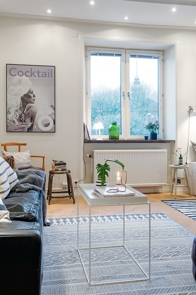 Фотография: Гостиная в стиле Скандинавский, Малогабаритная квартира, Квартира, Дома и квартиры – фото на INMYROOM Фотография: Гостиная в стиле Скандинавский, Малогабаритная квартира, Квартира, Дома и квартиры – фото на INMYROOM