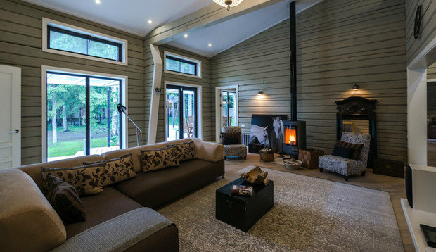 Фотография: Гостиная в стиле Прованс и Кантри, Дом, Дома и квартиры, Проект недели, Дача, dom-iz-brusa – фото на INMYROOM