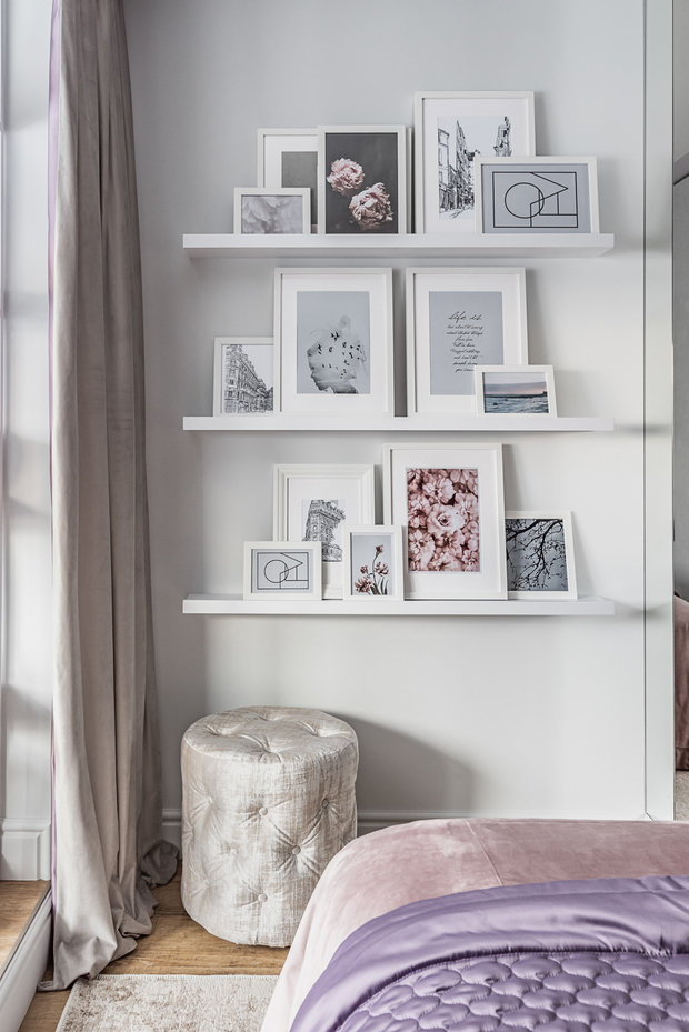Интерьер спальни в скандинавском стиле с элементами минимализма