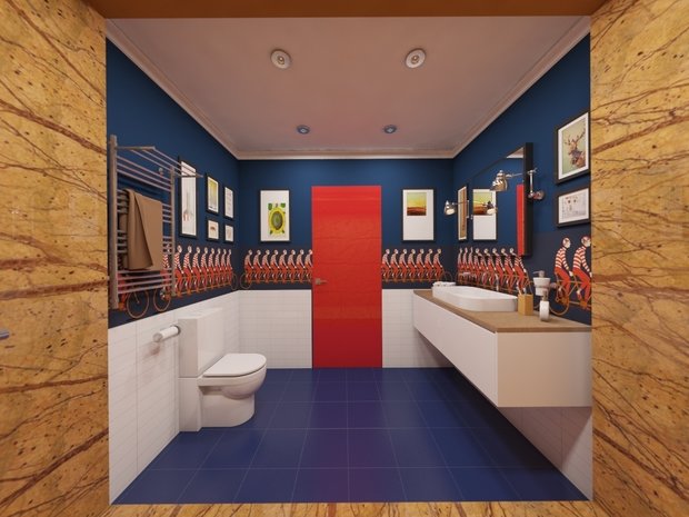 Фото из портфолио Санузел "Следующая остановка" – фотографии дизайна интерьеров на INMYROOM