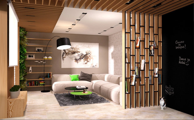 Фотография: Гостиная в стиле Лофт, Современный – фото на INMYROOM