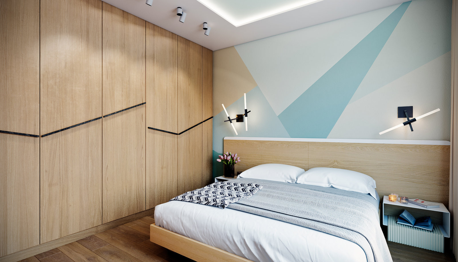 Фотография: Спальня в стиле Современный, Квартира, Проект недели, Москва, Co:Interior, 3 комнаты, 60-90 метров – фото на INMYROOM Фотография: Спальня в стиле Современный, Квартира, Проект недели, Москва, Co:Interior, 3 комнаты, 60-90 метров – фото на INMYROOM