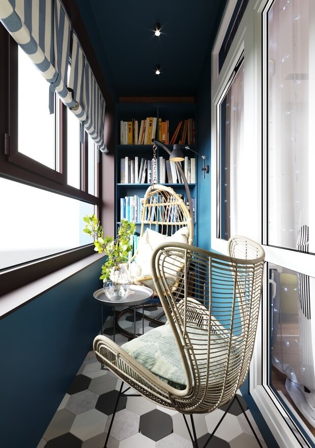 Фотография: Балкон в стиле Современный, Малогабаритная квартира, Квартира, Проект недели, Санкт-Петербург, 1 комната, до 40 метров, 40-60 метров, Start Design – фото на INMYROOM