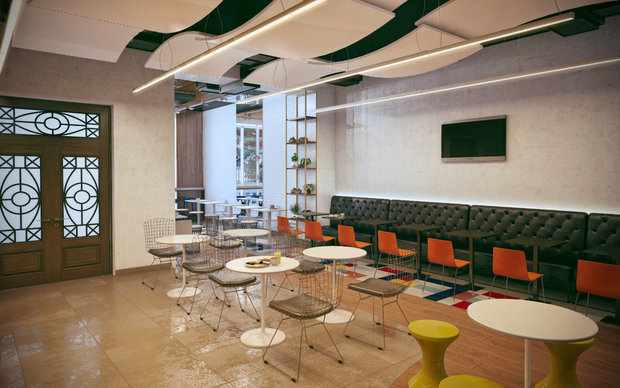 Фото из портфолио Сеть быстрого питания "Дёнер" – фотографии дизайна интерьеров на INMYROOM