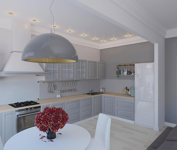 Фото из портфолио Кухня-гостиная ИКЕА – фотографии дизайна интерьеров на INMYROOM