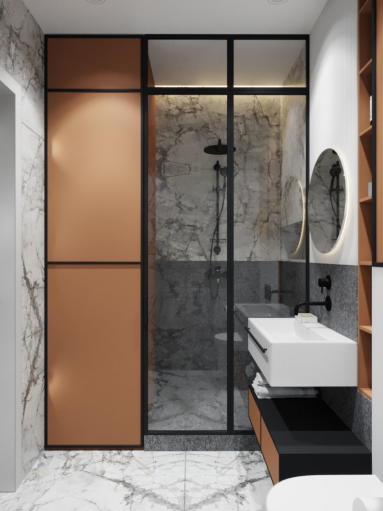 Фотография: Ванная в стиле Современный, Квартира, Проект дня, Минск, 3 комнаты, Ирина Горячко – фото на INMYROOM