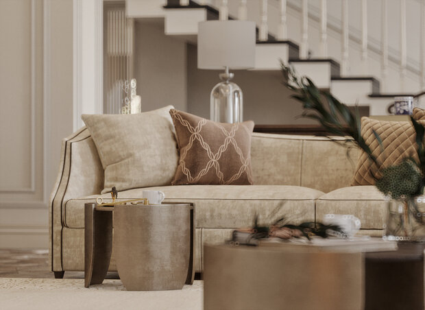 Фото из портфолио Классический интерьер двухуровневой квартиры  – фотографии дизайна интерьеров на INMYROOM