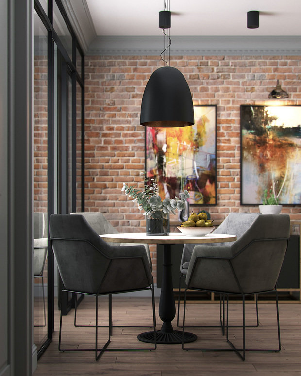 Фото из портфолио Квартира в ЖК "Маяковский". Мягкий лофт для молодой семьи – фотографии дизайна интерьеров на INMYROOM