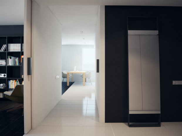 Фото из портфолио Чёрно-белая – фотографии дизайна интерьеров на INMYROOM