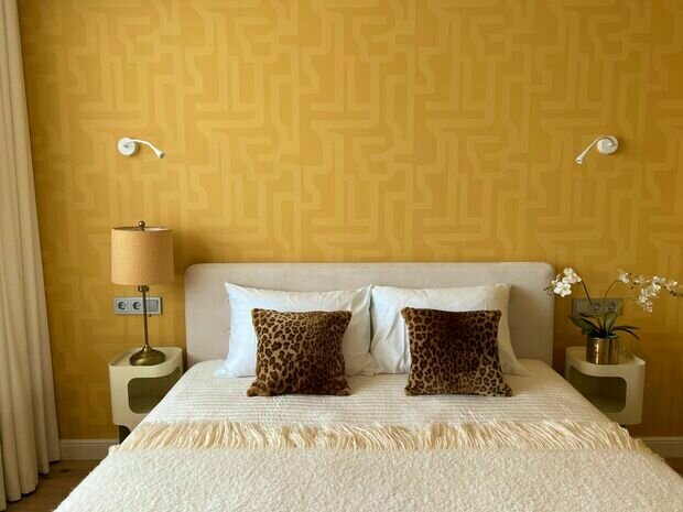 Фотография: Спальня в стиле Современный, Эклектика, Проект недели, Москва, 2 комнаты, 40-60 метров, Ольга Зарецких – фото на INMYROOM