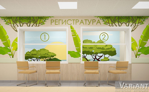 Фото из портфолио Детская поликлиника по ул.1 проезд Рахманинова, 12 – фотографии дизайна интерьеров на INMYROOM