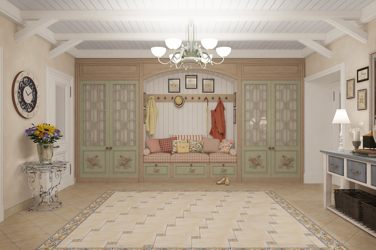 Фотография: Прихожая в стиле Прованс и Кантри, Квартира, Дома и квартиры, Прованс, Проект недели – фото на INMYROOM Фотография: Прихожая в стиле Прованс и Кантри, Квартира, Дома и квартиры, Прованс, Проект недели – фото на INMYROOM