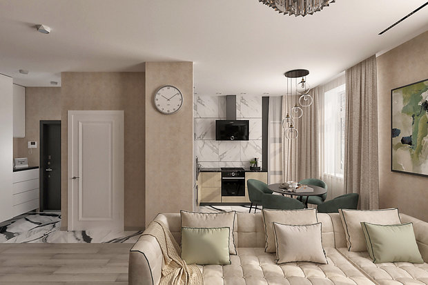 Фото из портфолио ЖК Рассказово 71м.кв – фотографии дизайна интерьеров на INMYROOM