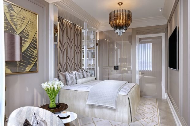 Фото из портфолио Квартира 118,2 м² в ЖК Тимирязевский: компромисс мужского и женского: баланс резких форм и мягких линий – фотографии дизайна интерьеров на INMYROOM