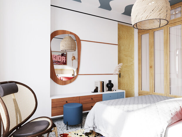 Фотография: Спальня в стиле Эклектика, Лофт, Квартира, Проект недели, Москва, 2 комнаты, Более 90 метров, Mishel – фото на INMYROOM