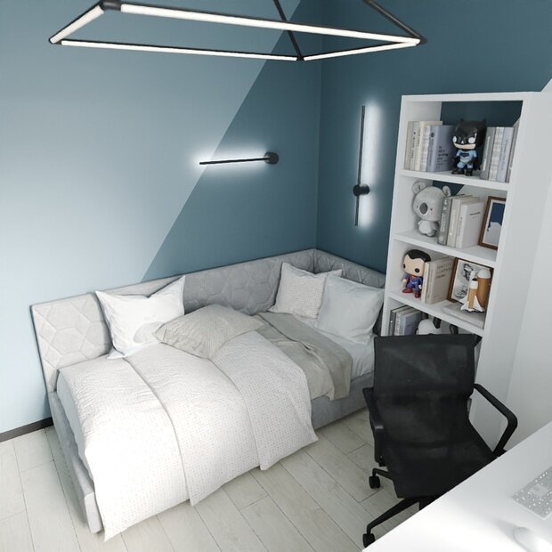 Фотография: Детская в стиле Современный, Минимализм, Квартира, Проект недели, 3 комнаты, 40-60 метров, Фрязино, Анна Гречка – фото на INMYROOM