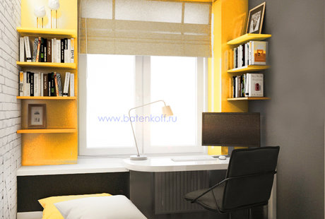 Дизайн проект квартиры в Москве в стиле лофт от Батенькофф