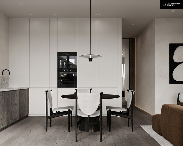 Фото из портфолио Петровский Парк 97,1 м2 – фотографии дизайна интерьеров на INMYROOM