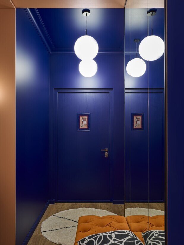 Фотография: Прихожая в стиле Современный, Эклектика, Квартира, Проект дня, Москва, 3 комнаты, 60-90 метров, Анна Тарасова, Варвара Пономарева – фото на INMYROOM