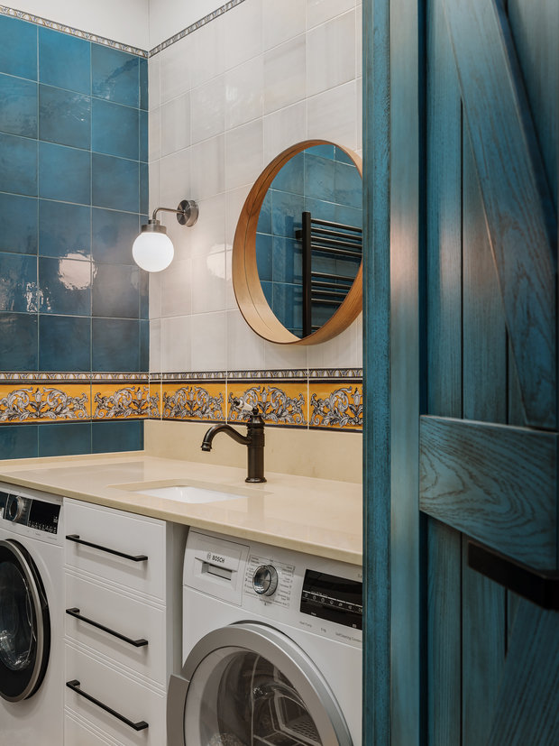 Фотография: Ванная в стиле Восточный, Эклектика, Современный, Квартира, Проект недели, Москва, 3 комнаты, 60-90 метров, Наталья Балашова – фото на INMYROOM