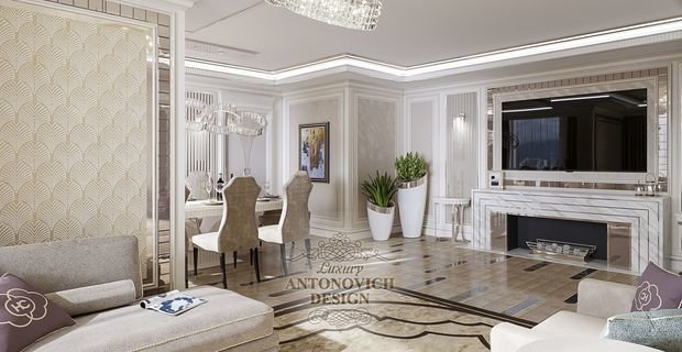 Фото из портфолио Ар деко и классика: в поисках гармонии – фотографии дизайна интерьеров на INMYROOM