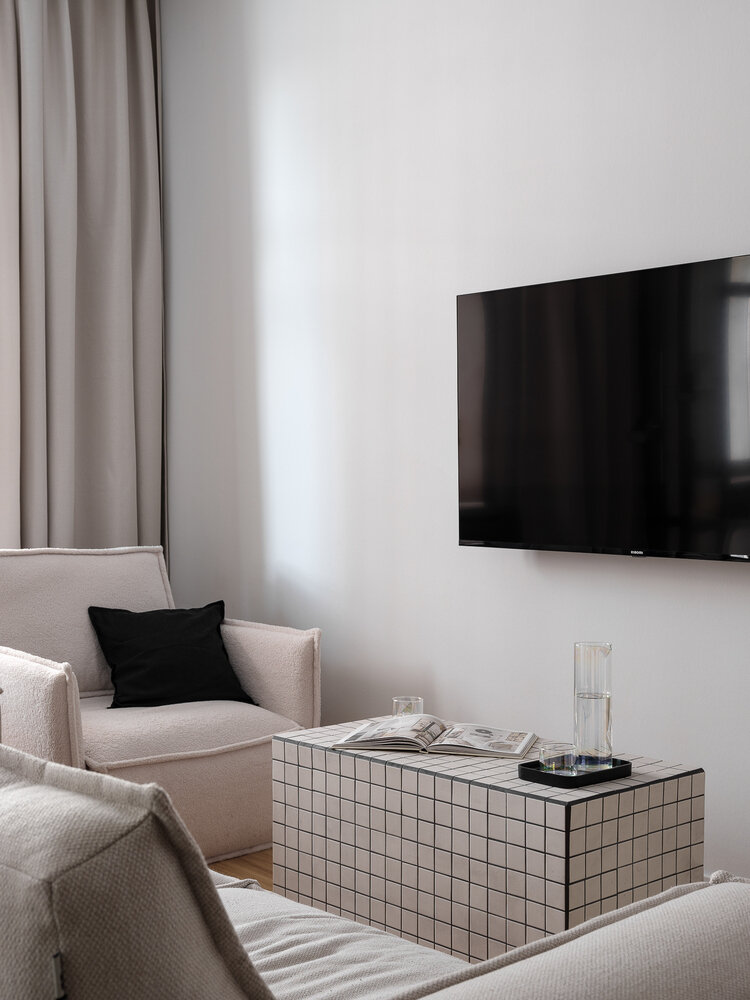 Фотография: Гостиная в стиле Скандинавский, Современный, Минимализм, Квартира, Проект дня, Москва, Сталинка, Кирпичный дом, 2 комнаты, 40-60 метров, Sams.Interior, Анна Мальцева, Винтажный – фото на INMYROOM Фотография: Гостиная в стиле Скандинавский, Современный, Минимализм, Квартира, Проект дня, Москва, Сталинка, Кирпичный дом, 2 комнаты, 40-60 метров, Sams.Interior, Анна Мальцева, Винтажный – фото на INMYROOM