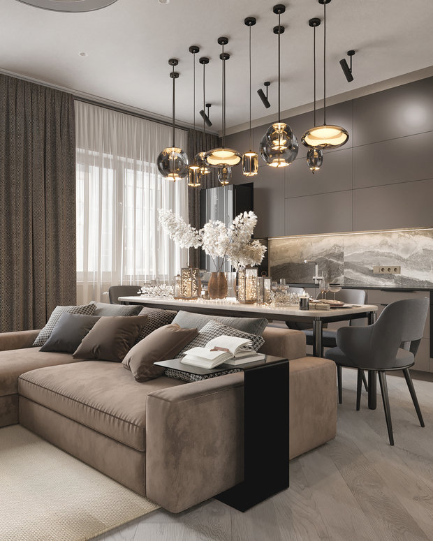 Фото из портфолио 3 Комнатная квартира в ЖК Спектр – фотографии дизайна интерьеров на INMYROOM