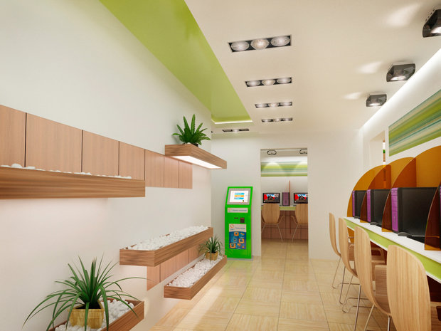 Фото из портфолио Интернет - кафе – фотографии дизайна интерьеров на INMYROOM