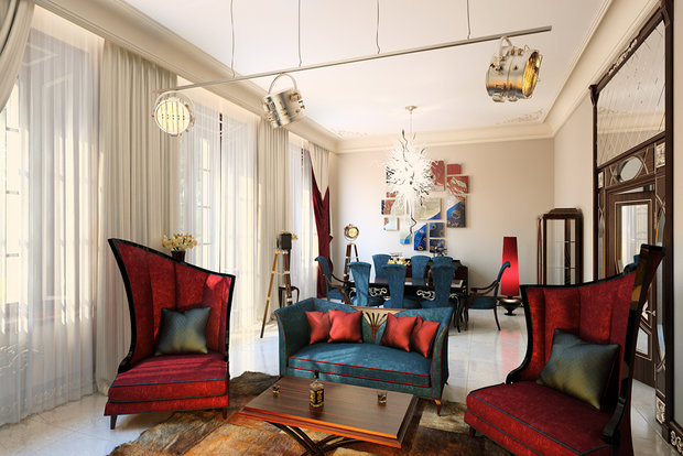 Фото из портфолио Интерьеры Ар деко – фотографии дизайна интерьеров на INMYROOM