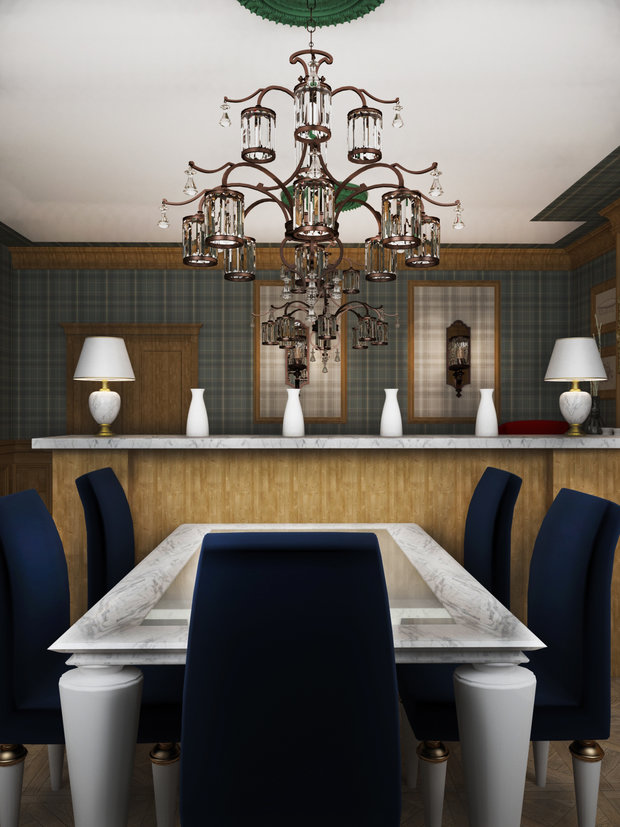 Фото из портфолио Гостиная + столовая – фотографии дизайна интерьеров на INMYROOM