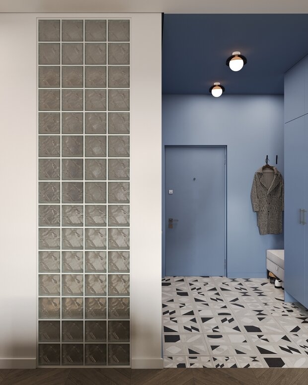 Фотография: Прихожая в стиле Современный, Квартира, Проект дня, Москва, Монолитный дом, 40-60 метров, ЖК «Holland Park», Гера Остин, Анна Лаковская – фото на INMYROOM