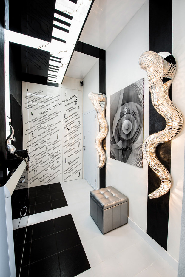 Фотография: Прихожая в стиле Хай-тек, Квартира, Дома и квартиры, Интерьеры звезд, Проект недели, Москва – фото на INMYROOM