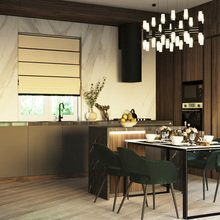 Визуализация интерьера кухни в современном стиле с элементами минимализма