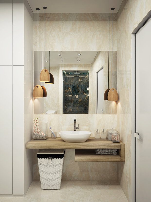 Фото из портфолио Яркие акценты в ванной комнате – фотографии дизайна интерьеров на INMYROOM