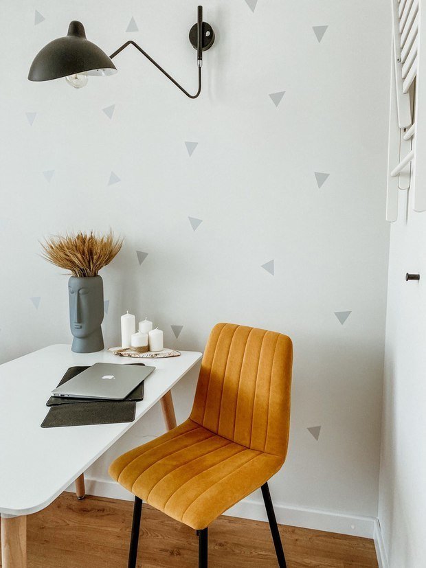 Фотография: Кабинет в стиле Скандинавский, Минимализм, Современный, Квартира, Студия, Проект недели, Санкт-Петербург, до 40 метров, Екатерина Карасева – фото на INMYROOM