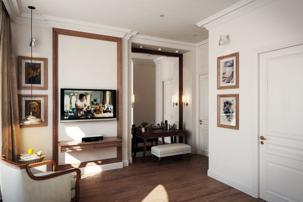 Фото из портфолио Американская классика в петербургском старом фонде – фотографии дизайна интерьеров на INMYROOM