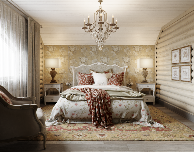 Фотография: Спальня в стиле Прованс и Кантри, Дом, Проект недели, Подмосковье, Московская область, 4 и больше, Более 90 метров, Новоглаголево, Евгений Жданов, Студия GP Project, Павел Годяев – фото на INMYROOM