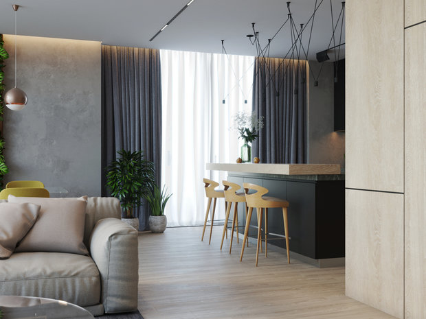 Фото из портфолио Квартира в современном стиле – фотографии дизайна интерьеров на INMYROOM