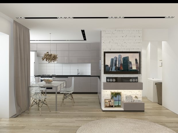 Фото из портфолио Дизайн проект квартиры  – фотографии дизайна интерьеров на INMYROOM