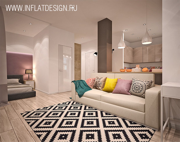 Фото из портфолио Студия на улице Строителей – фотографии дизайна интерьеров на INMYROOM