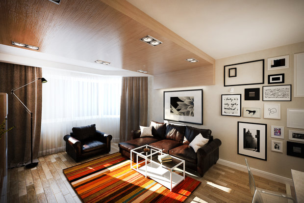 Фото из портфолио Стильная двушка – фотографии дизайна интерьеров на INMYROOM