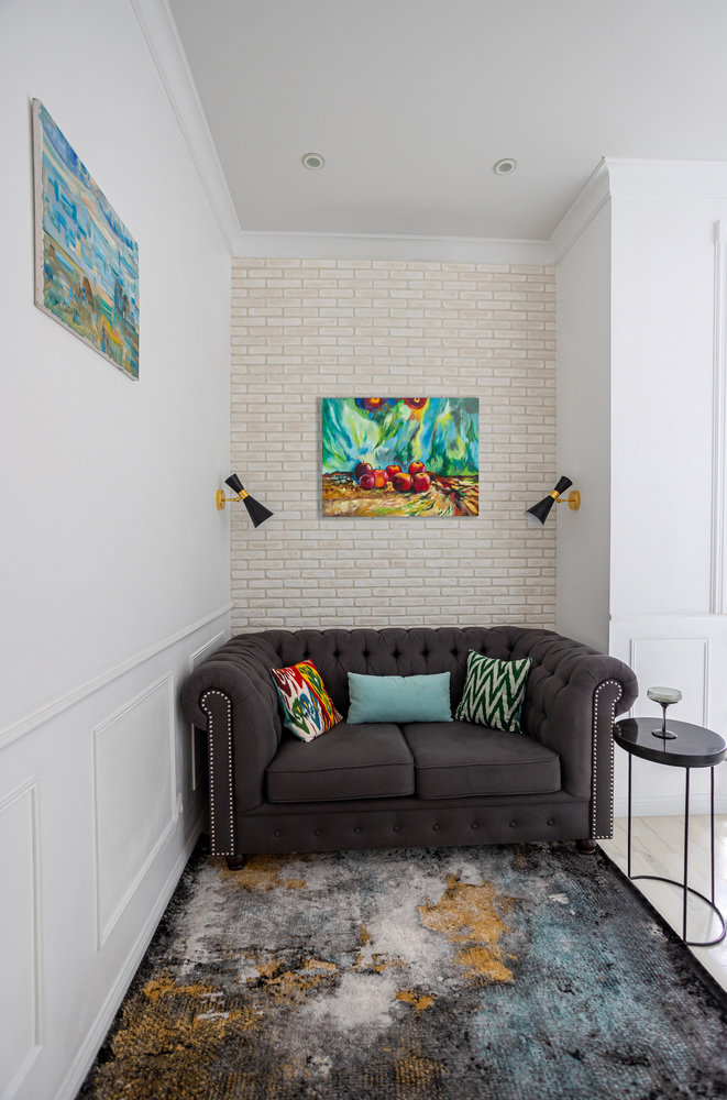 Фотография: Гостиная в стиле Классический, Современный, Квартира, Проект недели, Москва, 3 комнаты, 60-90 метров, Елена Рязанова – фото на INMYROOM