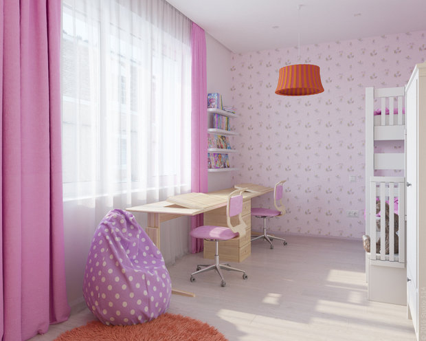 Фото из портфолио Цветной минимализм – фотографии дизайна интерьеров на INMYROOM