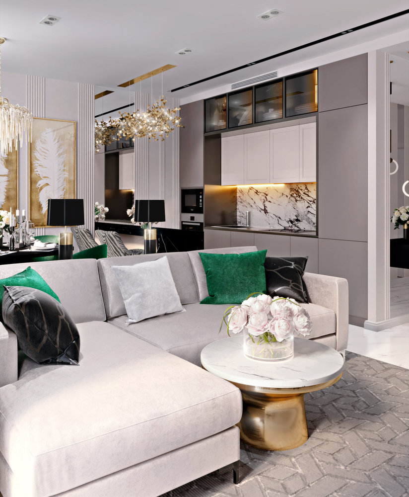 Фотография: Гостиная в стиле Современный, Классический, Квартира, Проект недели, Москва, 3 комнаты, 60-90 метров, Александра Гартке – фото на INMYROOM Фотография: Гостиная в стиле Современный, Классический, Квартира, Проект недели, Москва, 3 комнаты, 60-90 метров, Александра Гартке – фото на INMYROOM