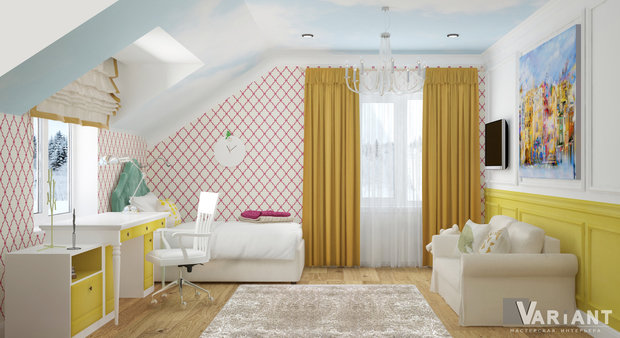 Фото из портфолио Дизайн интерьера детской комнаты (г.Кузнецк) – фотографии дизайна интерьеров на INMYROOM