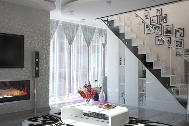 Фото из портфолио Гламурный ар-деко – фотографии дизайна интерьеров на INMYROOM
